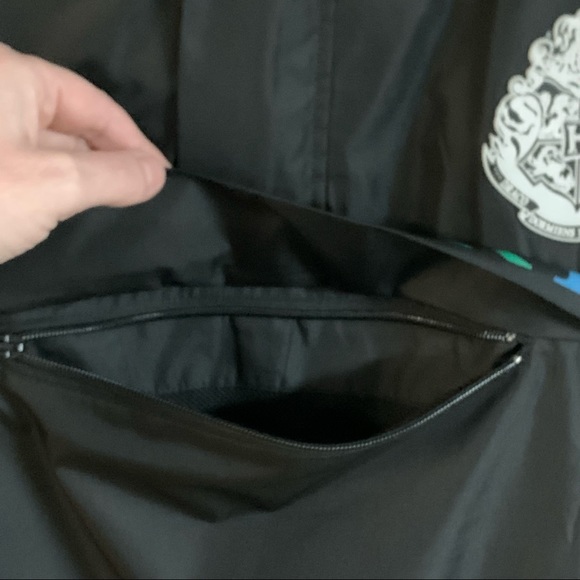 HARRY POTTER HOGWARTS Multicolored ANORAK / WINDBREAKER! Hood 1/4 Zip Mesh Lined - Picture 10 of 12